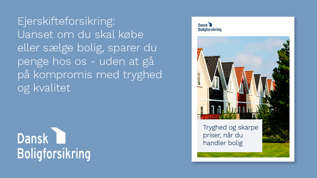 Grafik af ejerskifteforsikring brochure