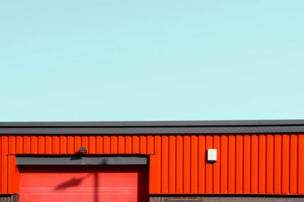 Fladt tag på hus